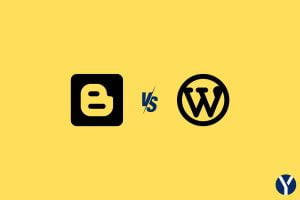 pilih blogspot atau wordpress