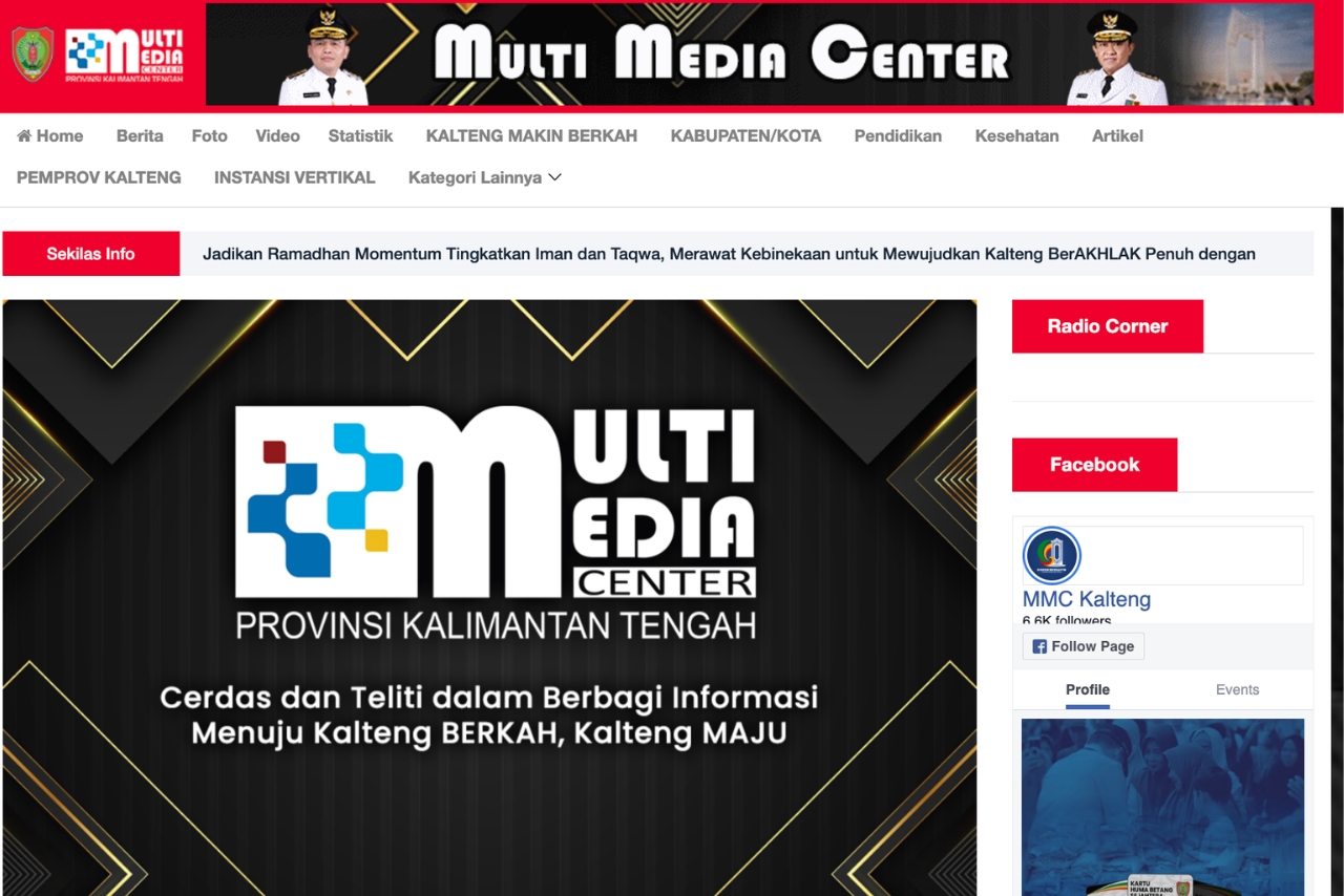 media center kabupaten kota se kalteng
